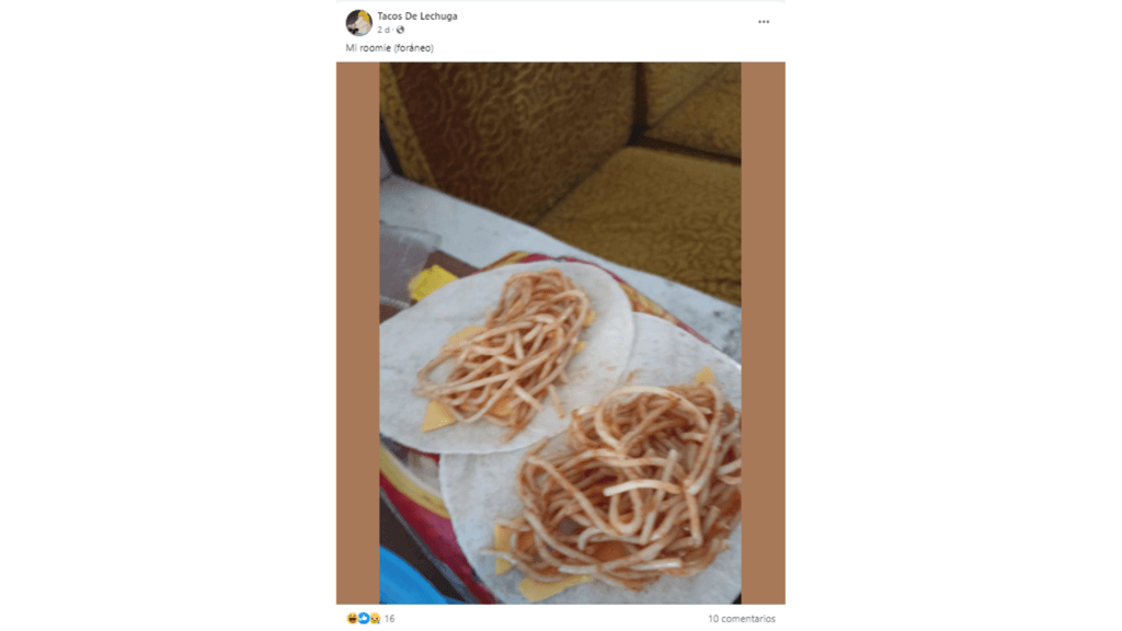 Tacos de espagueti