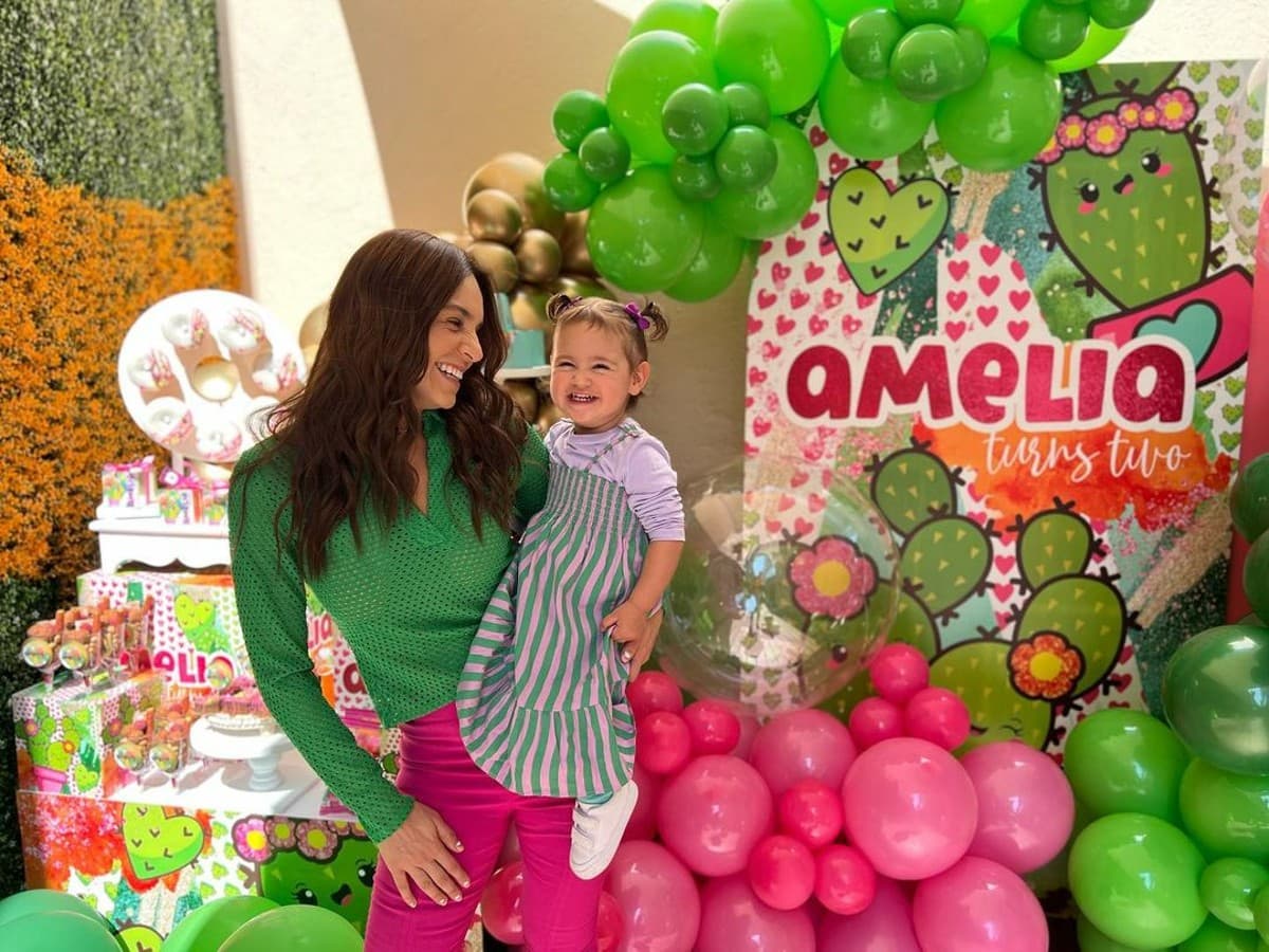 Tania Rincón y la fiesta de cumpleaños de su hija con temática de nopales