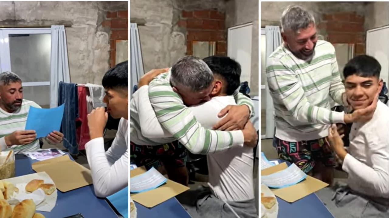 Joven le pide a su padrastro que lo adopte de la manera más emotiva: "¿Te animás a ser mi papá?"