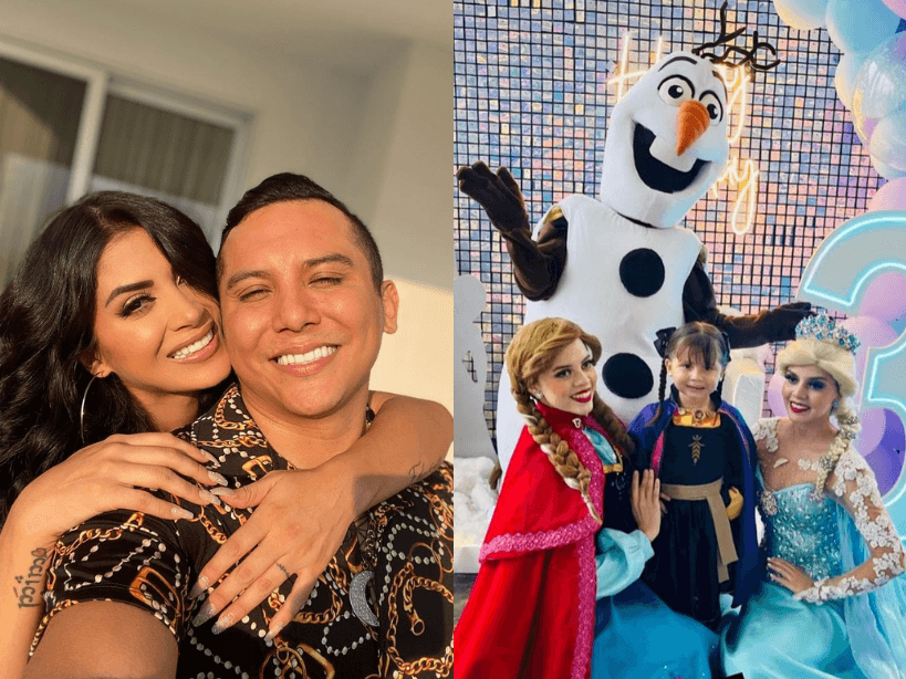Edwin Luna y Kimberly Flores celebran a su hija con tremenda fiesta: de disfraces a botargas de princesas
