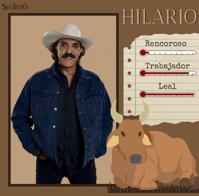Luis Felipe Tovar será 'Hilario', un hombre que, a pesar de todo, siempre estará del lado de 'Natalia'.
