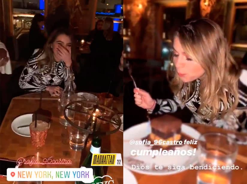 Sofía Castro celebra su cumpleaños en Nueva York