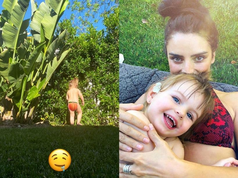 Aislinn Derbez junto a su hija Kailani.