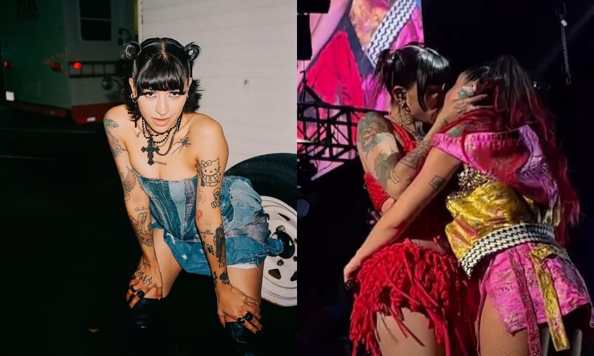 Cazzu y Lali Espósito sorprenden al besarse en pleno concierto