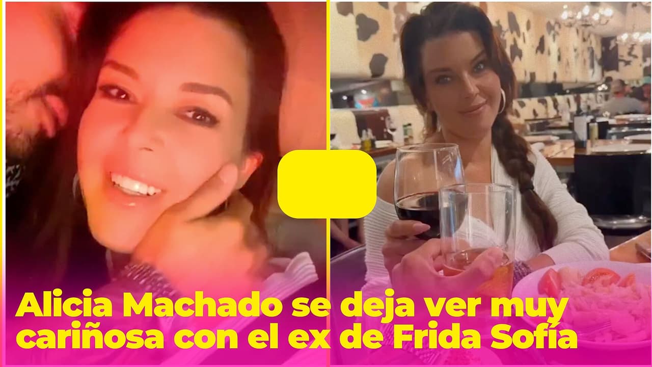 Alicia Machado se deja ver muy cariñosa con el ex de Frida Sofía: hasta hubo beso en el auto