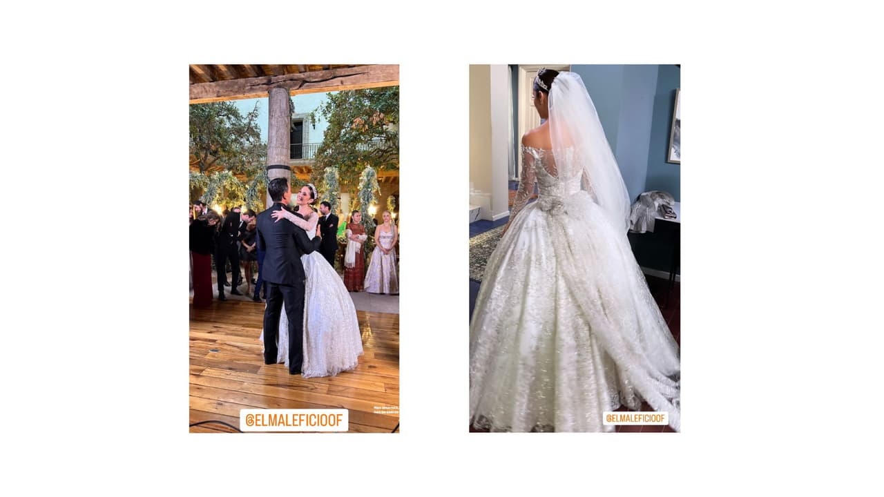 La protagonista compartió fotos de "la boda del año".