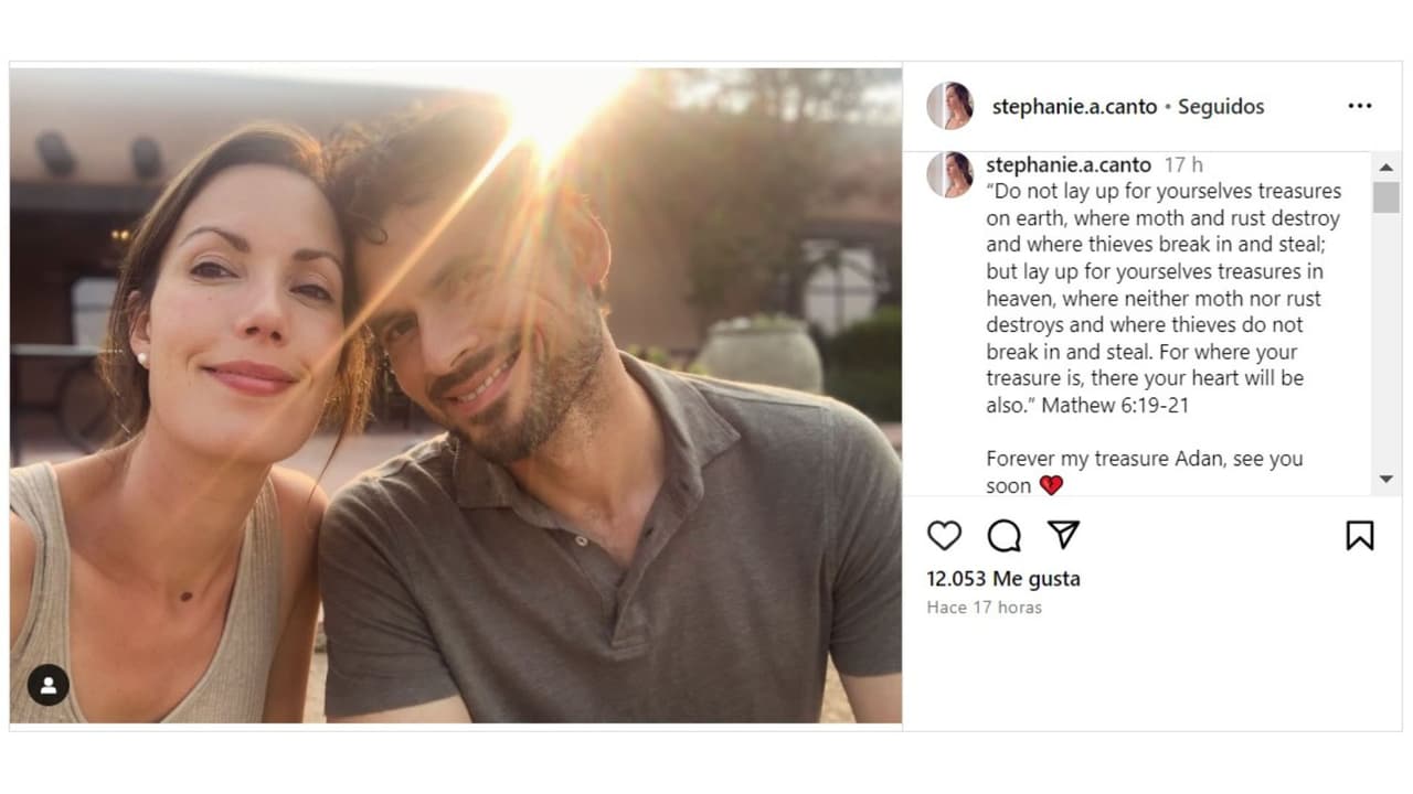 Viuda de Adan Canto, Stephanie Ann Canto, lo honró tras su deceso.