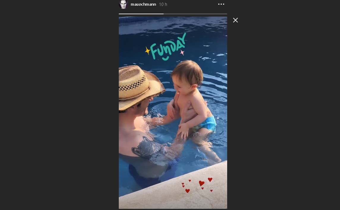 El actor presumió también lo grande que está Kailani, su segunda hija