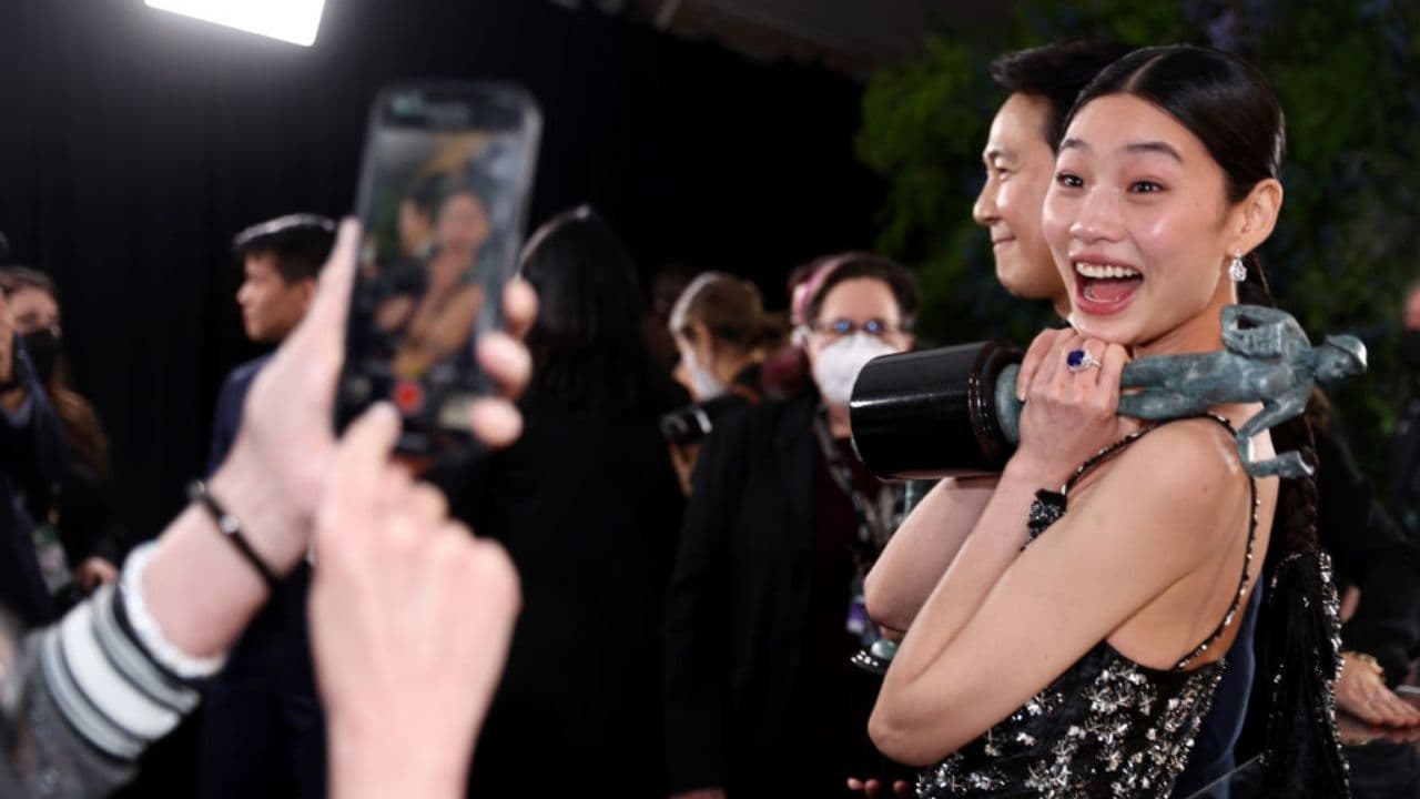 Así reaccionaron los actores de El Juego del Calamar a su triunfo en los SAG Awards