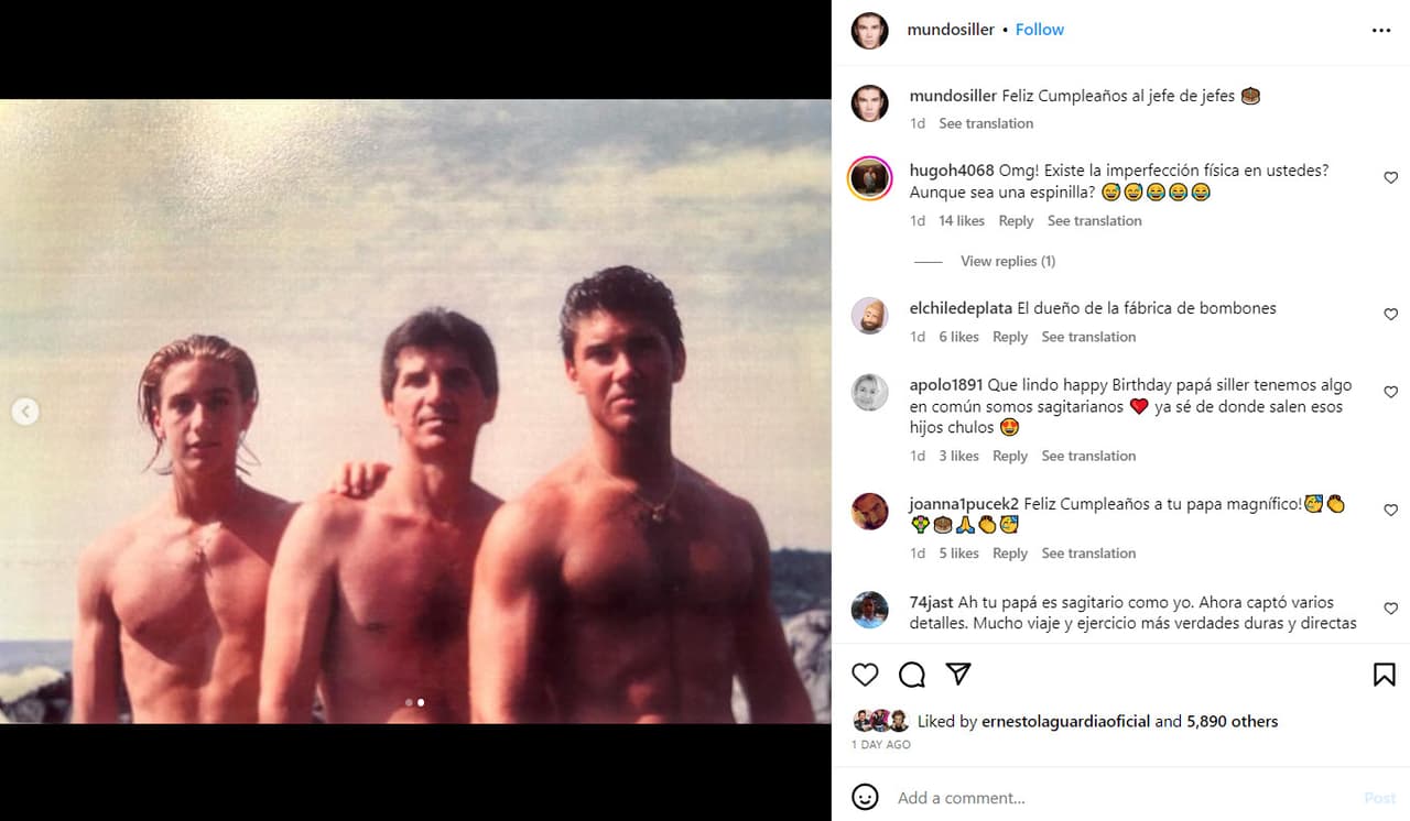 Mundo Siller comparte foto del recuerdo con su padre y hermano