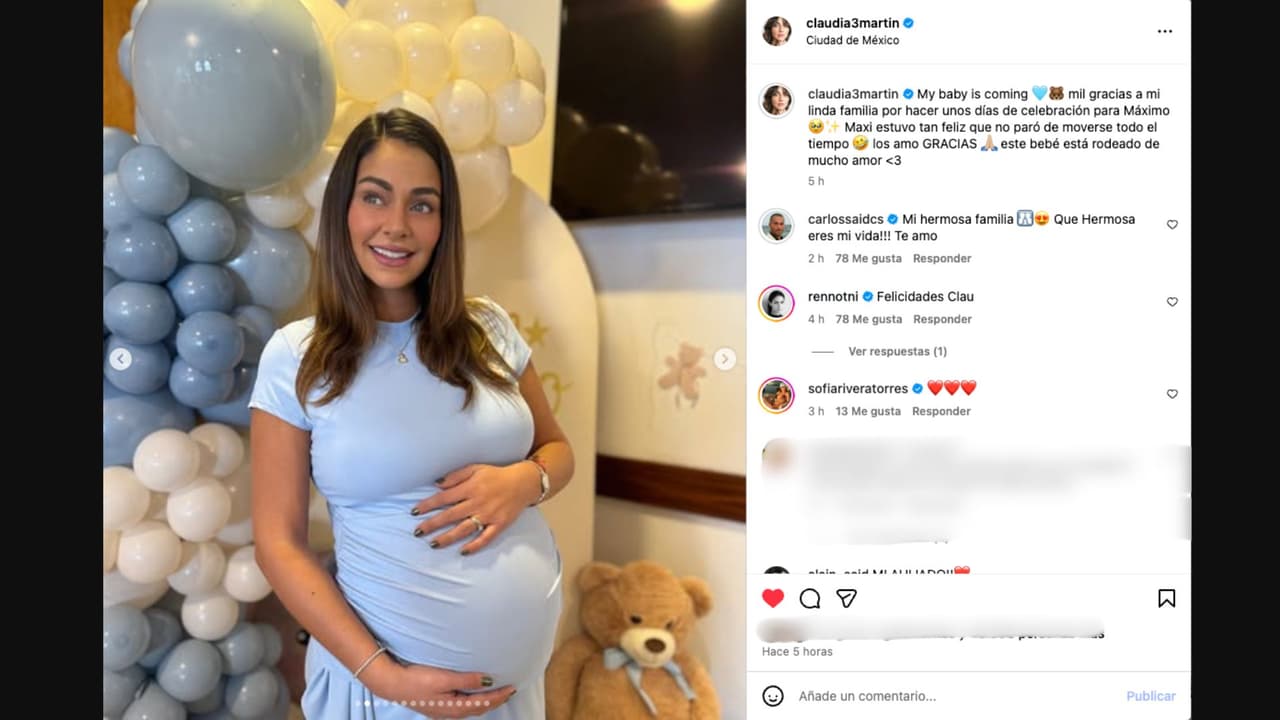 Claudia Martín celebra su segundo baby shower
