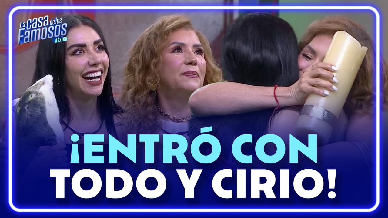 La mamá de Karime entra a 'La Casa de los Famosos México'... ¡con tacos y cirio!