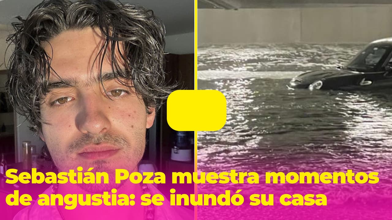 Con angustiantes imágenes, Sebastián Poza muestra cómo se inundó su casa