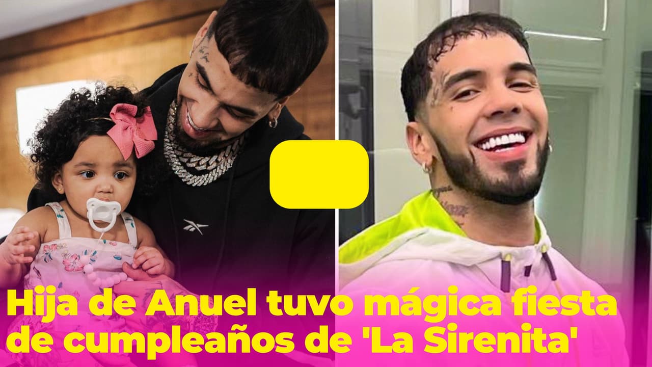 La hija que Anuel reconoció hace poco ya cumplió un año: su fiesta fue de 'La Sirenita'