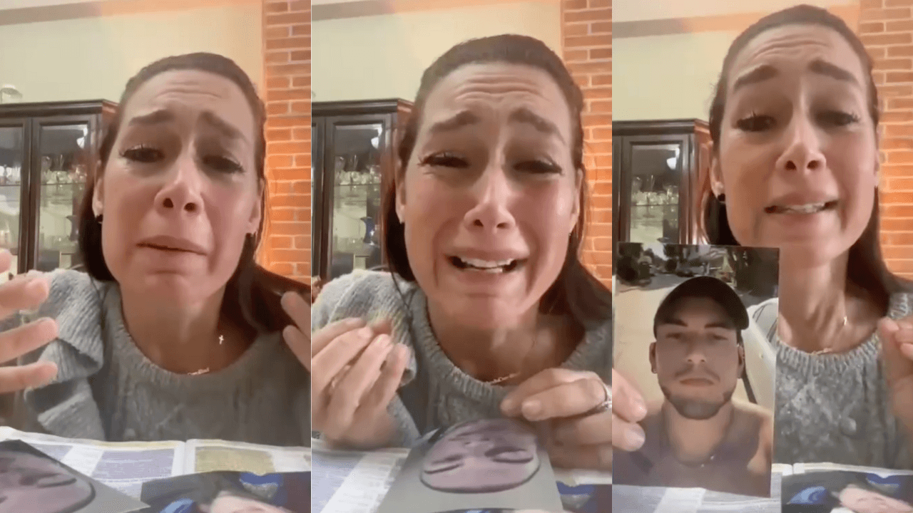 Actriz de telenovelas llora ante la desaparición de su hijo