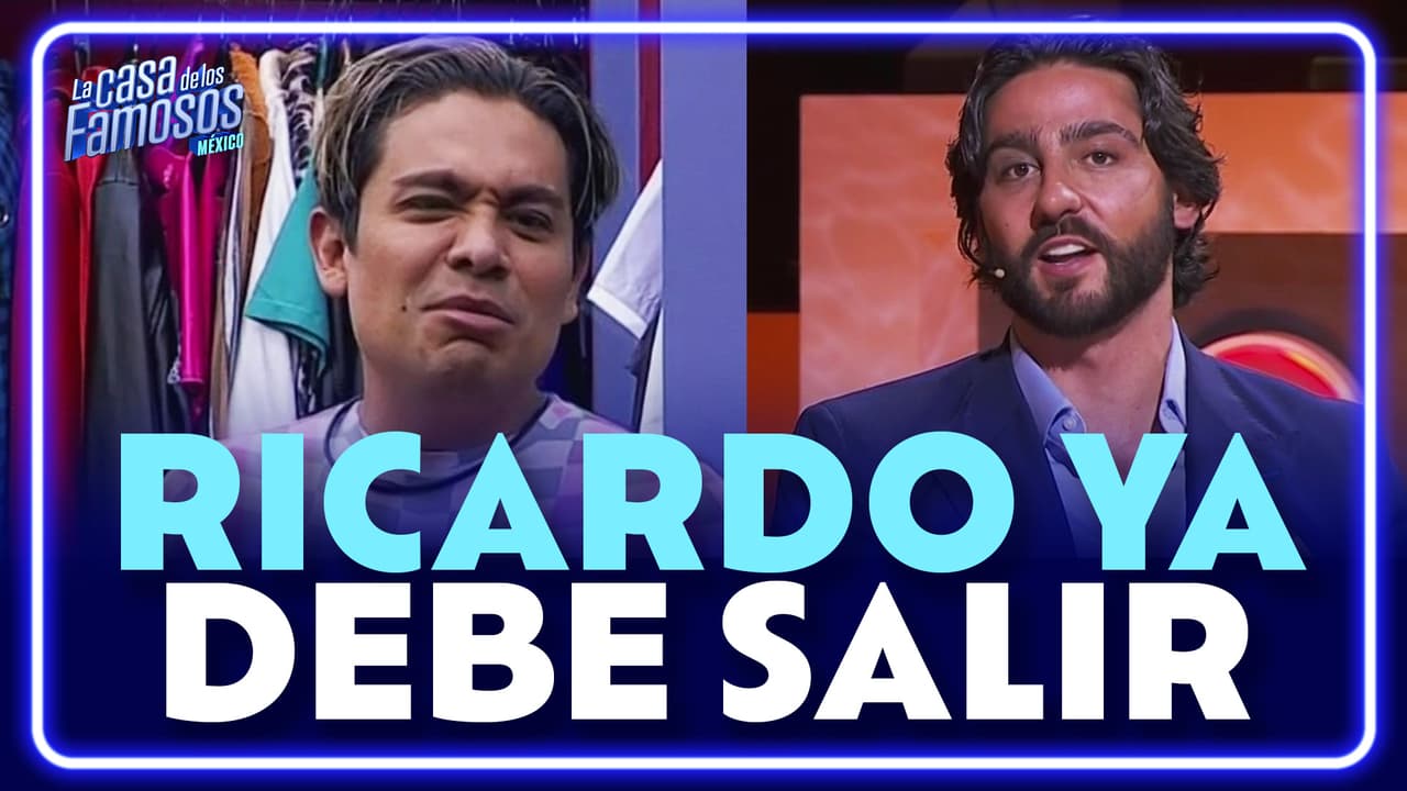 "Lo mejor para Ricardo es SALIR ya de La Casa": Potro asegura que el reality se comió a Ricardo