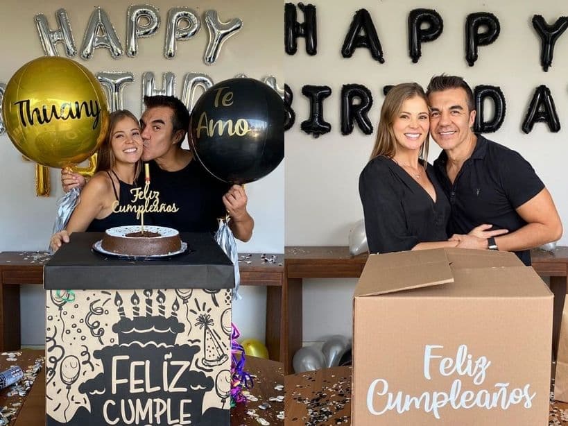 Durante esta dulce espera, tanto Thuany como Adrián celebraron sus cumpleaños y el 22 de agosto su primer aniversario de novios, razón por la que en redes sociales intercambiaron románticos mensajes.