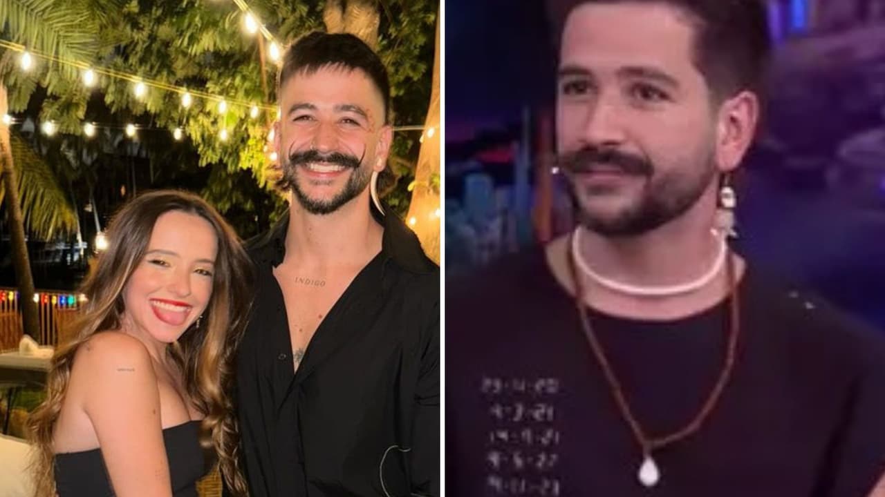 Camilo muestra el collar de lecha materna que Evaluna le regaló.