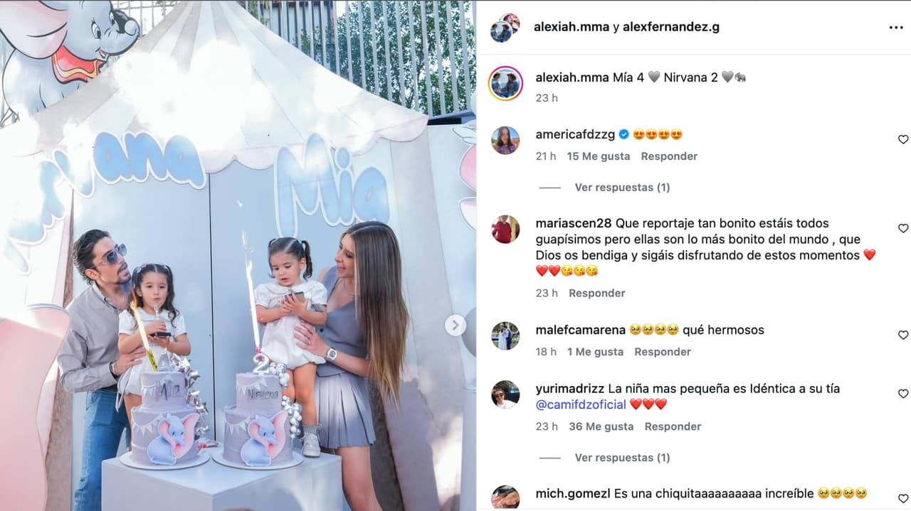 Alex Fernández y su familia.