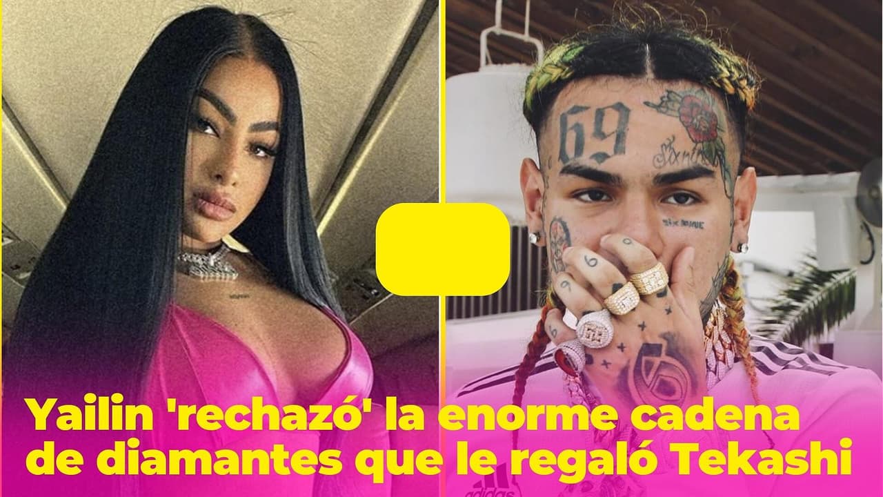 Yailin rechazó la enorme cadena de diamantes que le regaló Tekashi en 'casa' de Anuel