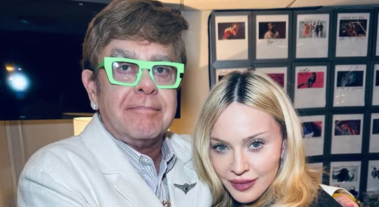 Madonna y Elton John dejan atrás 20 años de enemistad y así fue la reconciliación