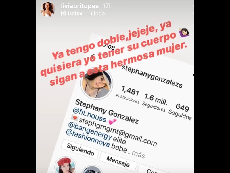 Livia Brito mostró que Stephany González es su doble