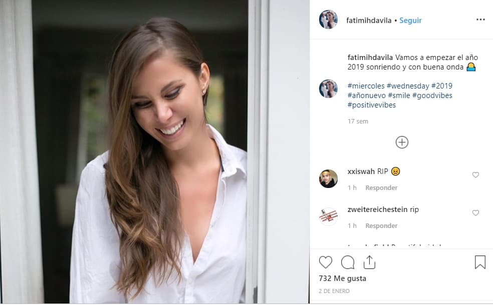 “Vamos a empezar el año 2019 sonriendo y con buena onda”, escribió la modelo en la última fotografía que compartió en su cuenta de Instagram el pasado 2 de enero.