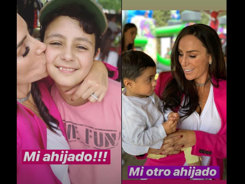 Los ahijados de Inés Gómez Mont también estuvieron presentes en la fiesta.