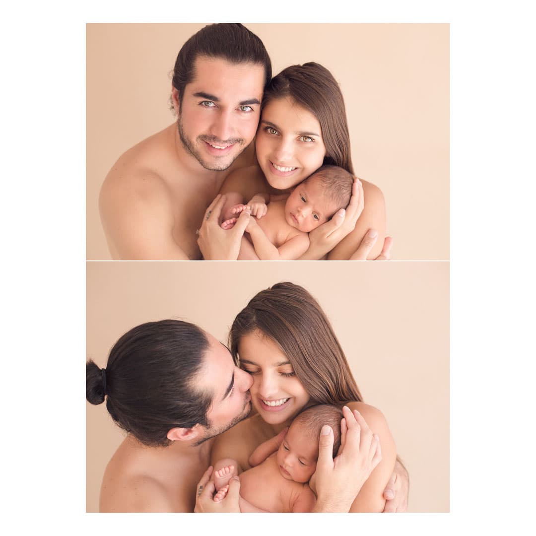 Para celebrar los tres meses de vida de Marcelo, Michelle compartió algunas imágenes de una sesión de fotos que tuvo con su familia.
