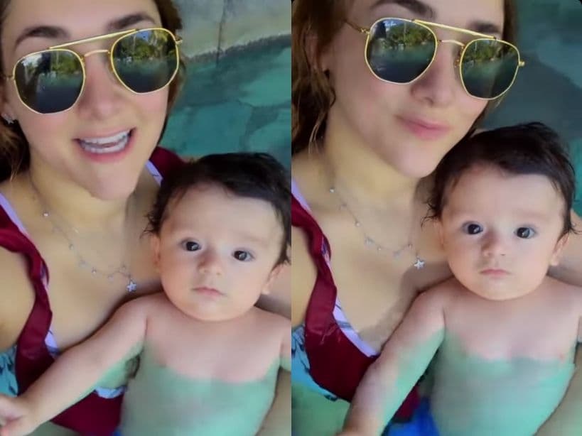 Sherlyn se deja ver en traje de baño a tres meses de dar a luz a su hijo