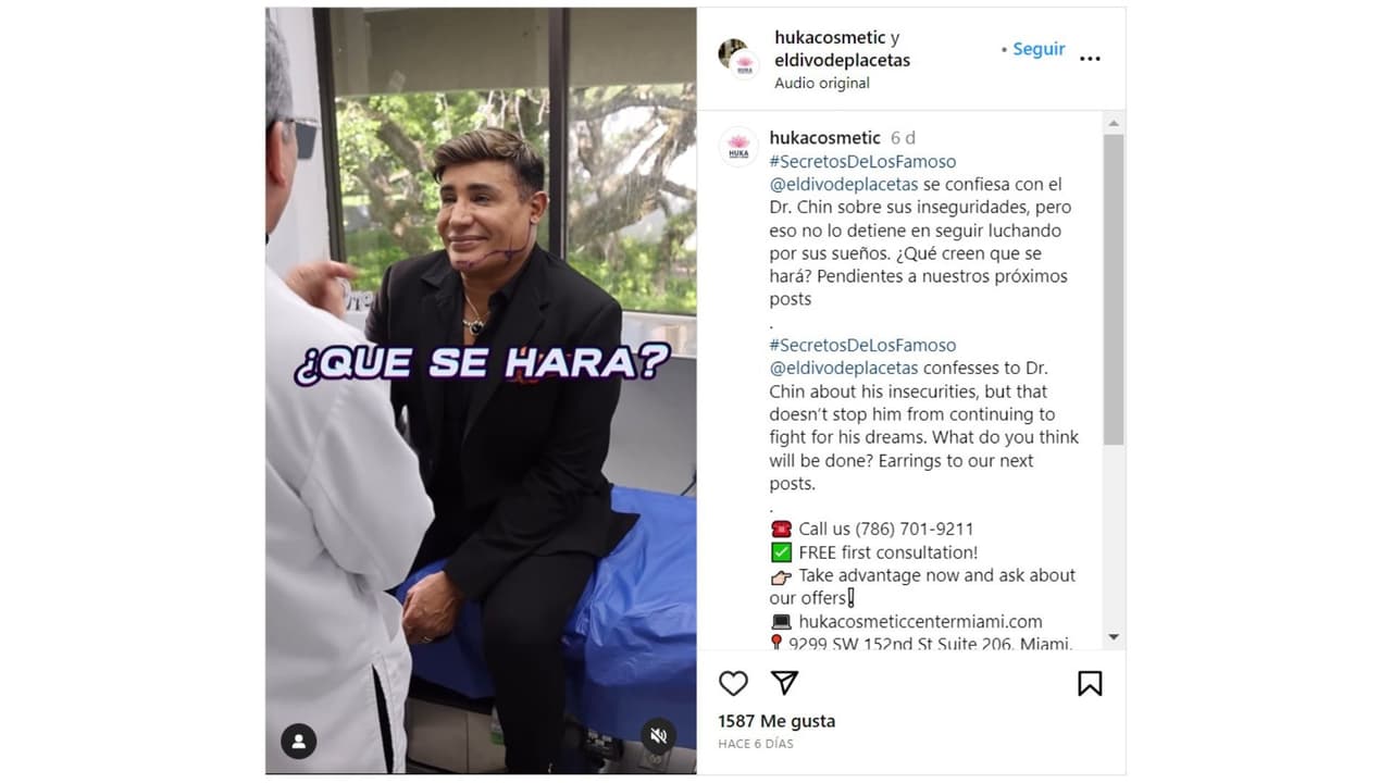 Eduardo Antonio reveló su temor ante el envejecimiento de su rostro.