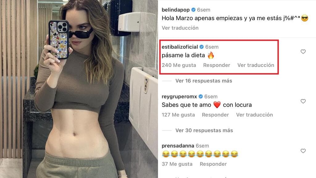Estibaliz Badiola suele dejarle mensajes a Belinda a través de Instagram