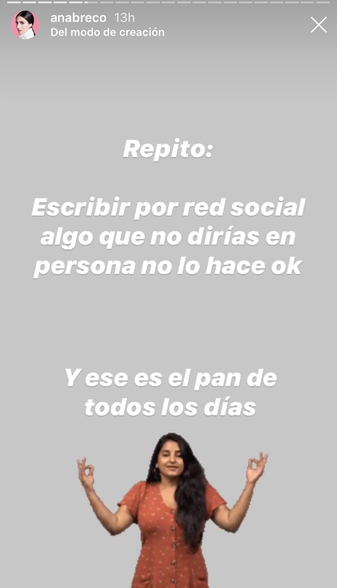 Esta fue la respuesta de Ana Brenda Contrereras.