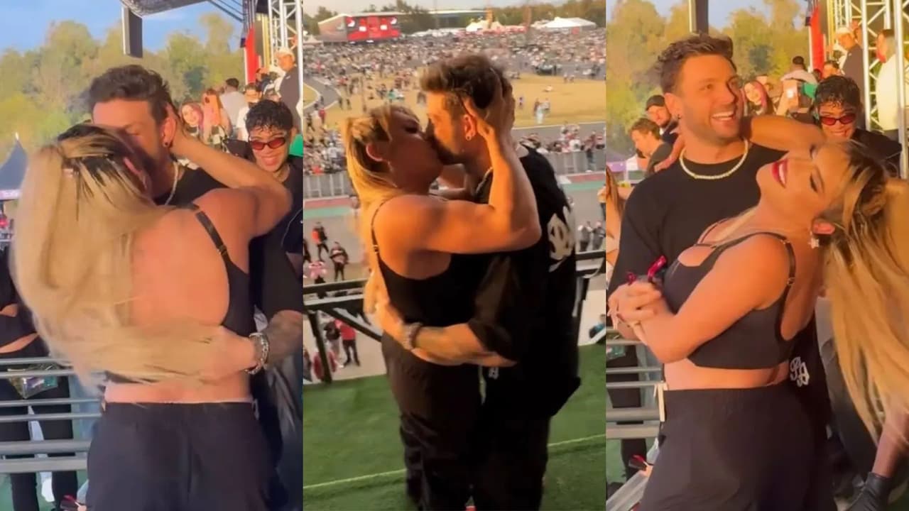 Así captaron a Wendy y Nicola dándose un beso en el Flow Fest.