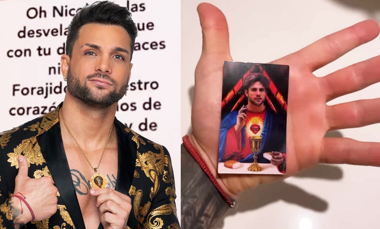 Nicola se convierte en santo y ya tiene hasta oración: Fans le rezan para ganar su corazón