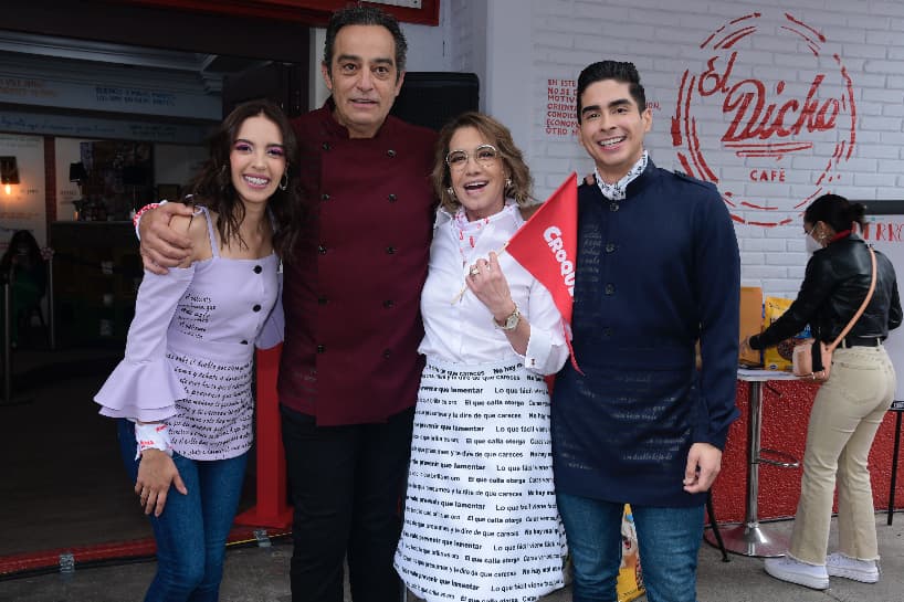 A largo del evento se recaudaron aproximadamente 1,200 kilos de croquetas.