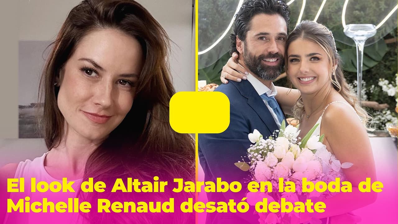 ¿Altair Jarabo se equivocó con su look en la boda de Michelle Renaud? Su vestido causó debate