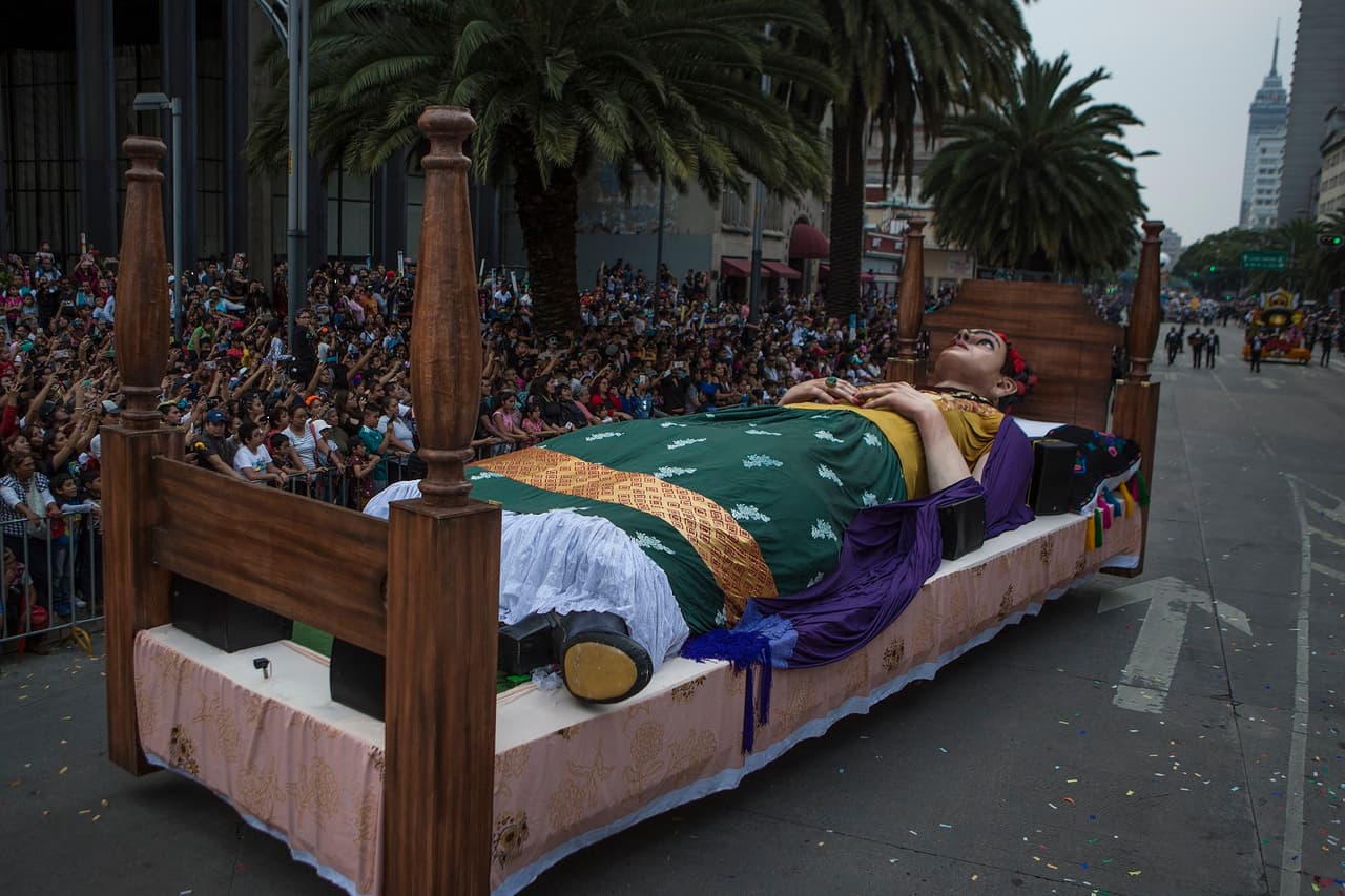 La Frida monumental mide 14 metros de largo por 12 de largo.