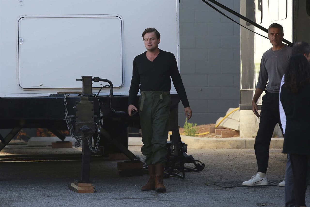 Leonardo DiCaprio fue captado en la filmación de ‘Once Upon a Time in Hollywood’ (FOTO: The Grosby Group)