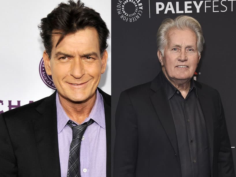 El actor Martin Sheen es padre de Charlie Sheen.