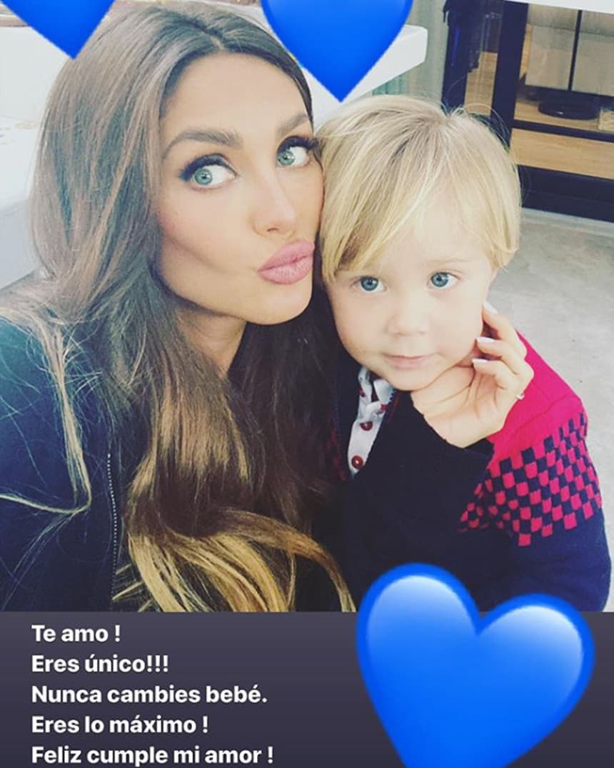 Anahí felicita a su hijo Manuel en su tercer cumpleaños