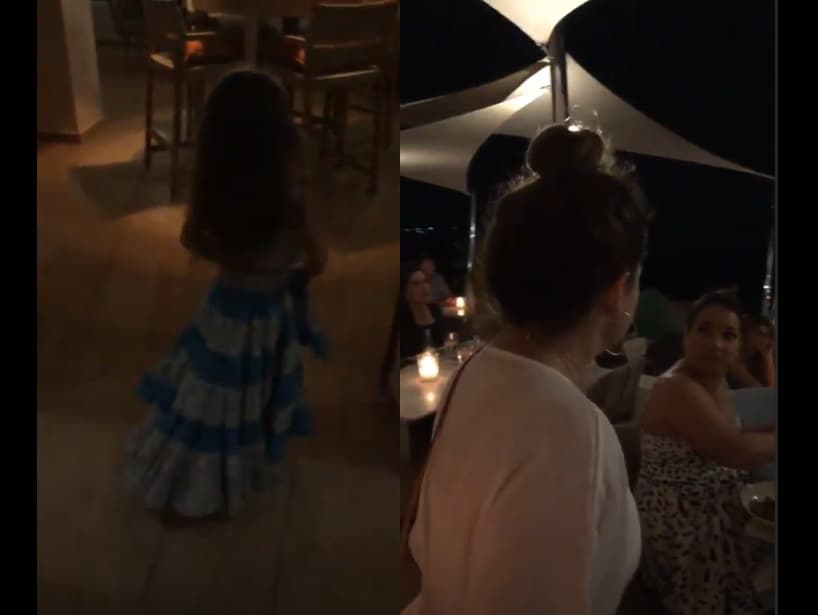 Para cerrar con broche de oro ese día, las familias disfrutaron de una cena en Fira, el pueblo capital de la isla de Santorini.