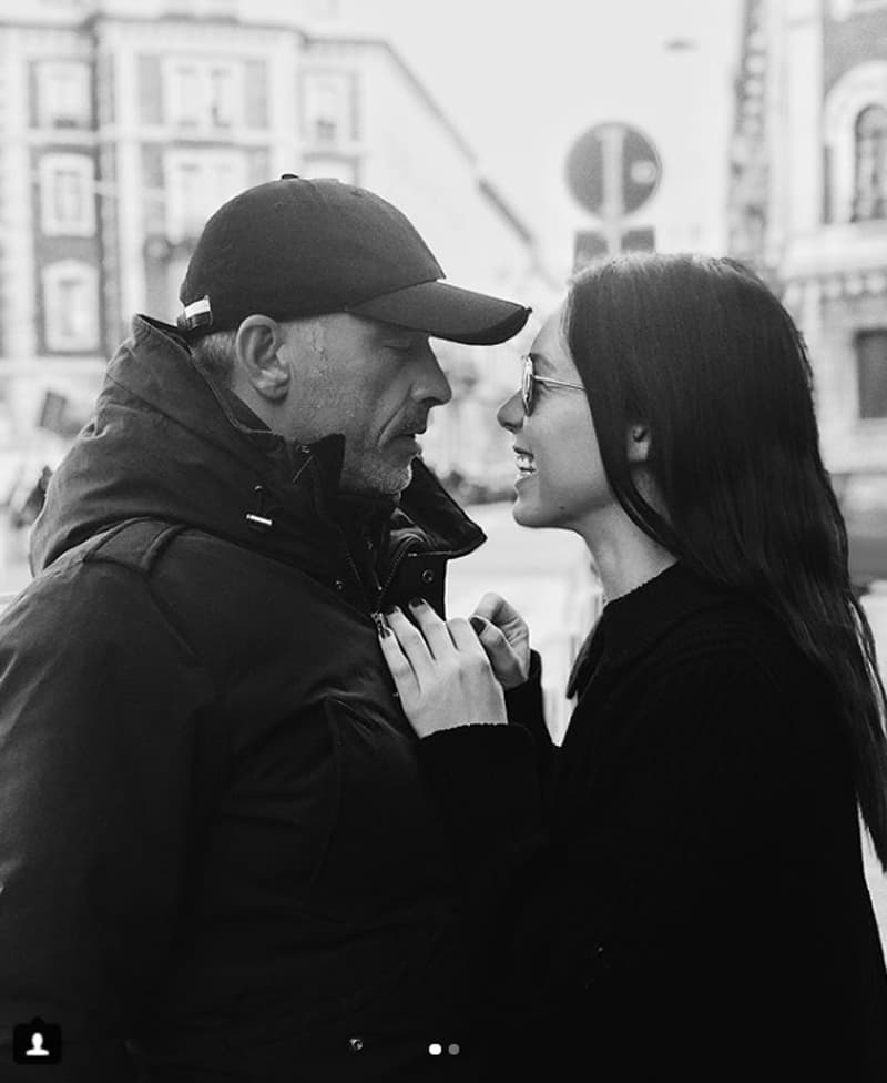 Aurora Ramazzotti junto a su padre