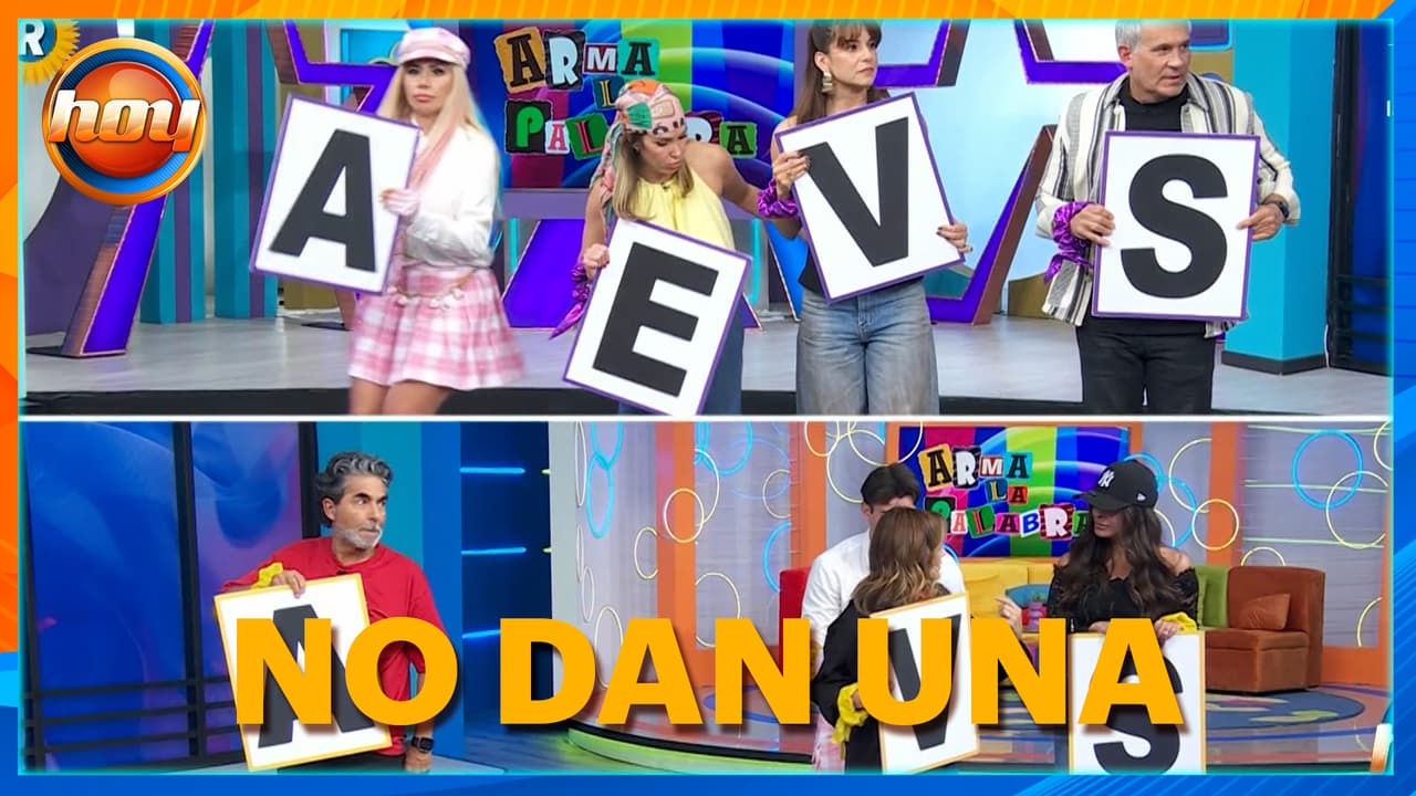 Los equipos se CONFUNDEN en el juego 'Arma la palabra'