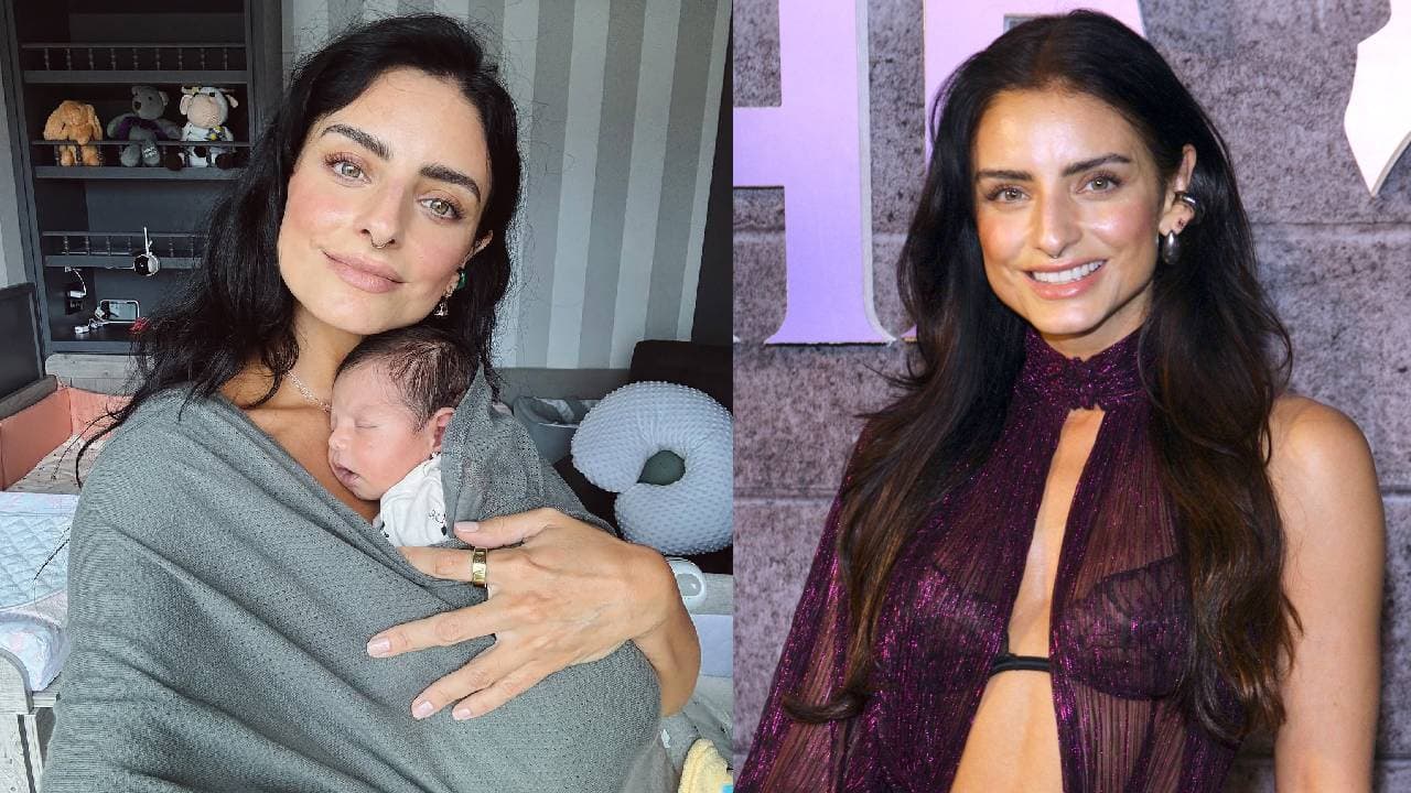 Aislinn Derbez recibe a nuevo bebé en la familia Derbez y por fin publica fotos cargando al recién nacido 