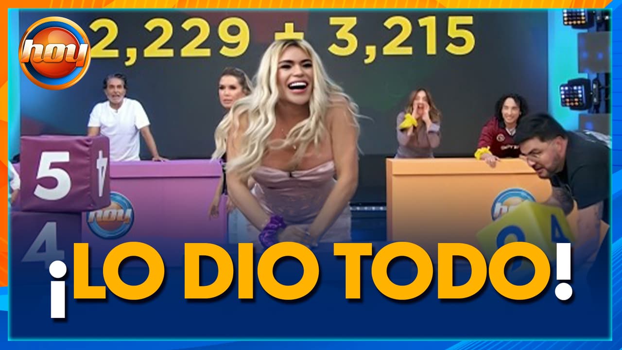 Wendy Guevara se contagia de la EMOCIÓN del juego "Cubos Matemáticos"