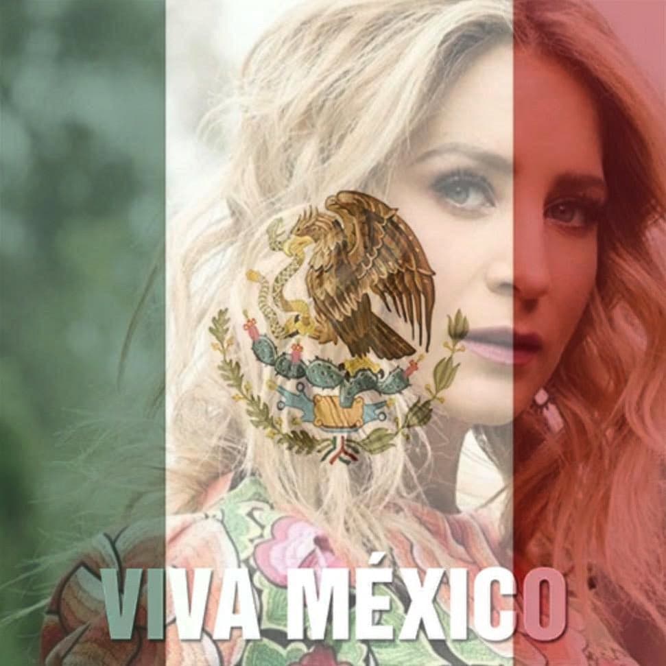 Geraldine Bazán festejó sus raíces con la frase: "Ayer, hoy y siempre.. MÉXICO mi MÉXICO, nuestro MÉXICO... VIVA VIVA VIVA!".