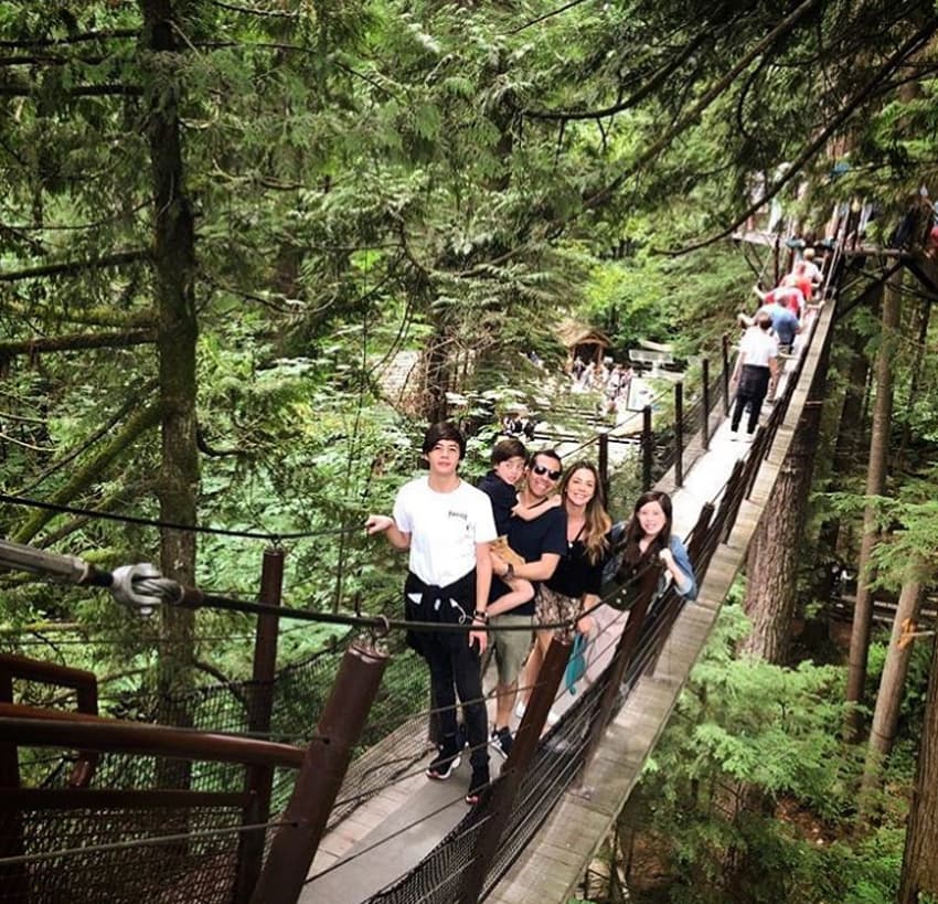 Yordi Rosado de vacaciones con su familia