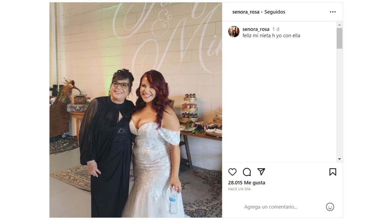 Mamá de Jenni Rivera, Rosa Saavedra, con su nieta Jacqie.