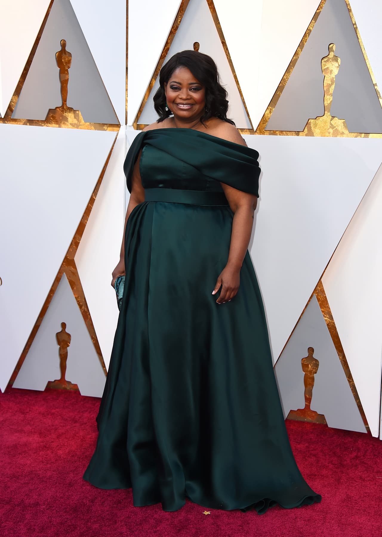 Octavia Spencer impactó con Brandon Maxwell, con el que lucía despampanante.